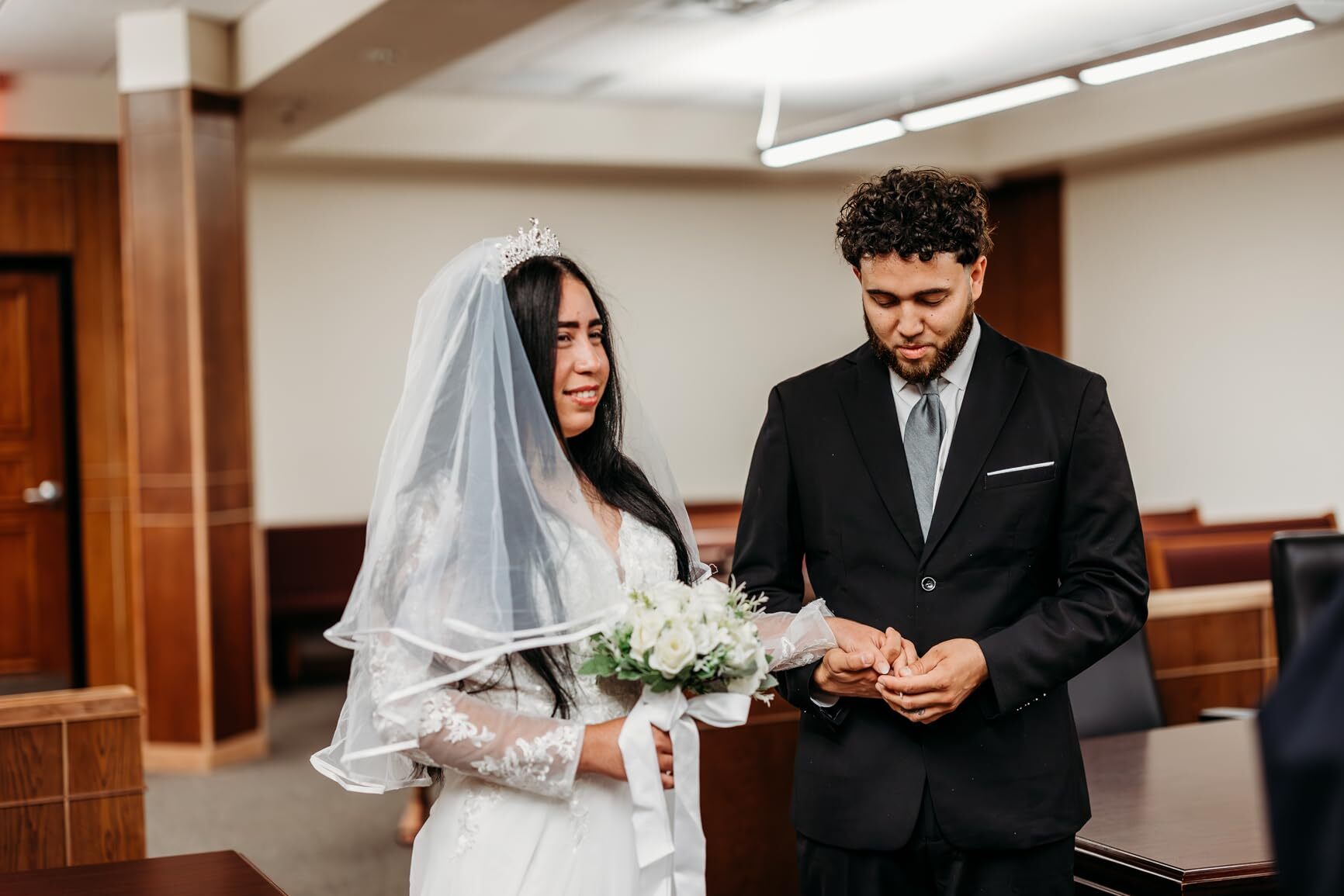 non-heavy wedding dress for courthouse ceremony