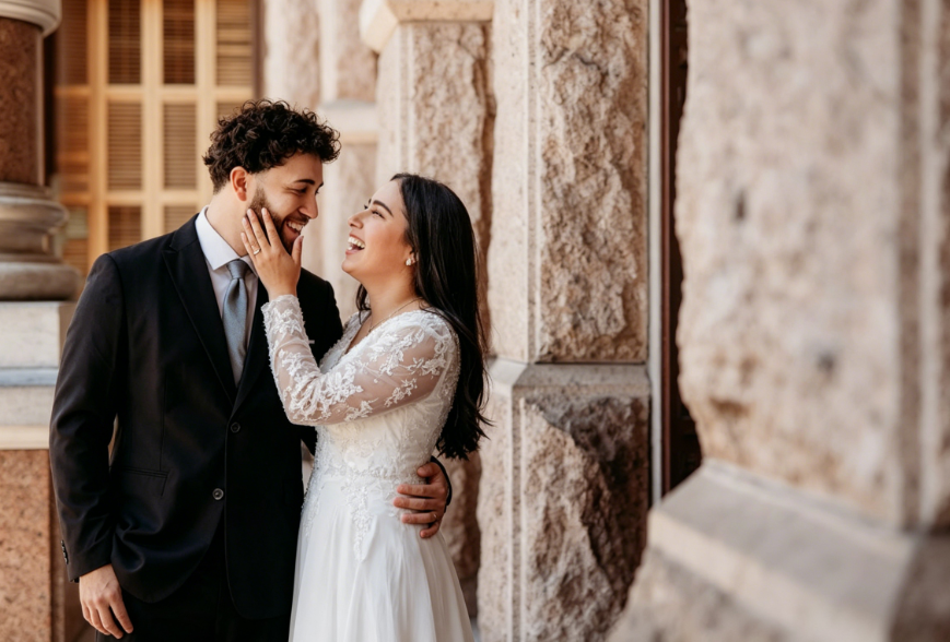 outdoor garden wedding gown