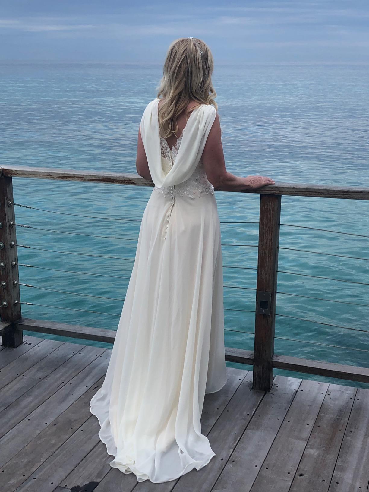 Greek goddess beach wedding gown Greek goddess beach wedding gown